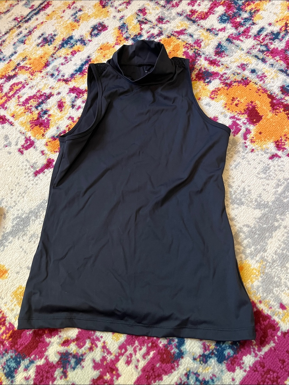 Free Ride Equestrian Eliza Sleeveless Tank in Black Medium